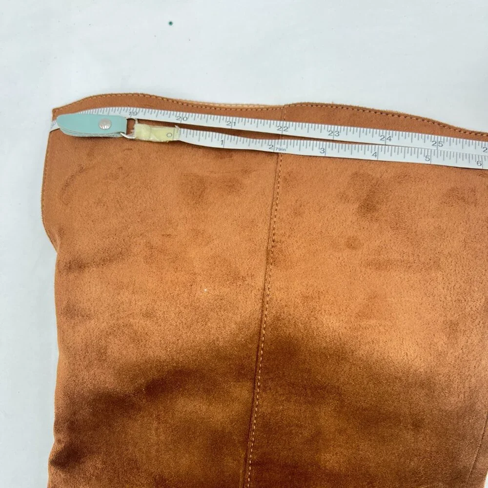 Sienna Round Toe Stretchy Over The Knee Boots Block Low Heel Thigh High Boot